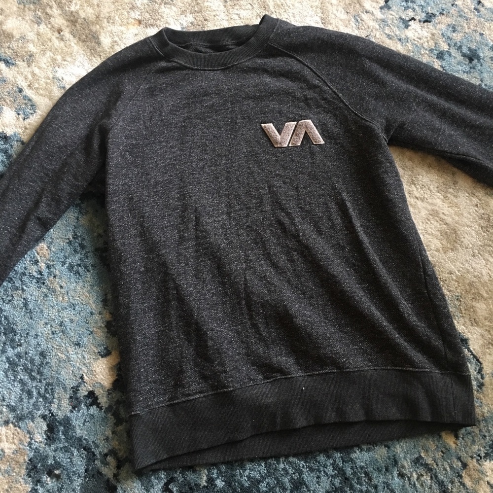 RVCA sweatshirt charcoal gray sz S
